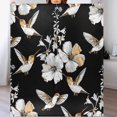 thumbnail image 1 of Manta de franela ligera y acogedora con diseño de colibríes exóticos de primavera para sofá, 50 x 60 pulgadas, diseño de flores vintage, personalizada, cálida y difusa, para cama, sofá y silla, 1 of 7