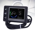thumbnail image 1 of Electric Bike Display Meter, Smart Chip Rainproof Electric LCD Display Meter DC 24V 36V 48V with SM Plug for 22.2mm Handlebars, 1 of 7