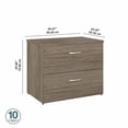 thumbnail image 2 of Bush Business Furniture Hybrid 2 Drawer Lateral File Cabinet - Assembled, 2 of 7