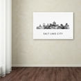 thumbnail image 4 of Salt Lake City Utah Skyline WB-BW' Canvas Art by Marlene Watson, 4 of 4