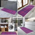 thumbnail image 2 of Pink Purple Checkered Pattern Kitchen Rug Mat,Kitchen Runner Rugs Non Skid Washable,Decorative Kitchen Floor Mats for Kitchen,Sink,Laundry,17"X47", 2 of 5