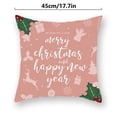 thumbnail image 4 of Billuyoard Funda de almohada de 2 piezas con estampado de elementos navideños, decoración de funda de almohada de poliéster lavable para sofá, funda de Kits de decoración para fiestas B-06723 Billuyoard HA007819-23, 4 of 6