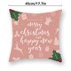thumbnail image 4 of Wosthever Funda de almohada de 2 piezas con estampado de elementos navideños, decoración de funda de almohada de poliéster lavable para sofá, funda de Kits de decoración para fiestas B-06723, 4 of 6