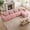 Pink, variant on HUTWIFE Home L-Shaped Plush Reclining Sectional Sofas with 1 Ottoman, Light Khaki