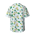 thumbnail image 4 of Goofa Pineapple Printed Men's Casual Short-sleeved Shirt,Lightweight Breathable Button-down,Summer Casual men's top,Versatile Fashion shirt-Medium, 4 of 7