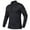 Black, variant on Bcfgryg Men's Active Sports Shirts Quarter Zip Long Sleeve Running Pullover Tops Outdoor Sweatshirt Athletic Fit Men’s T-shirts