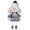 E, variant on cbzote Christmas Handmade Cute Snowman Animated Knit Doll Collectible Figurine Xmas Bedroom Home Holiday Presents Ski Swing Decoration