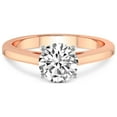 thumbnail image 5 of IGI Certified 2 Carat Round Shape Lab Grown Diamond Engagement Ring | 14K Rose Gold | Siran Secret Halo Lab Diamond Ring | FG-VS1-VS2 Quality Friendly Diamonds, 5 of 7