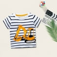 thumbnail image 5 of Povozer Baby Boys Short Sleeve Graphic -and-Toddler-T-Shirts(White,3-4Y), 5 of 6