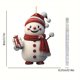 thumbnail image 5 of Mini Navideña Muñeco Nieve para Navidad Ventana Y Chimenea, 5 of 9