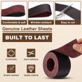 thumbnail image 3 of Uxcell Leather Strap Blanks, 40mm(1.6") Wide x 51" Full Grain Natural Cowhide Vegetable Tanned Leather Strips 1.8-2mm Thick for DIY Belt Tooling Crafting Stamping Projects, Purple, 3 of 6