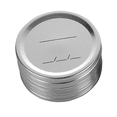 thumbnail image 1 of 50 Pcs Couvercles de Bocaux à Grand Ouverture Couvercles de Mise en Conserve Réutilisables Couvercles de Bocaux en Métal Étanches Type Fendu 70mm, 1 of 3