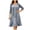 Gray, variant on Women's Two Piece Set Crew Neck Sleeveless Chiffon Midi Dress with Cardigan Flowy Wrinkle Resistant Formal Wedding Guest Dress Olive Green S