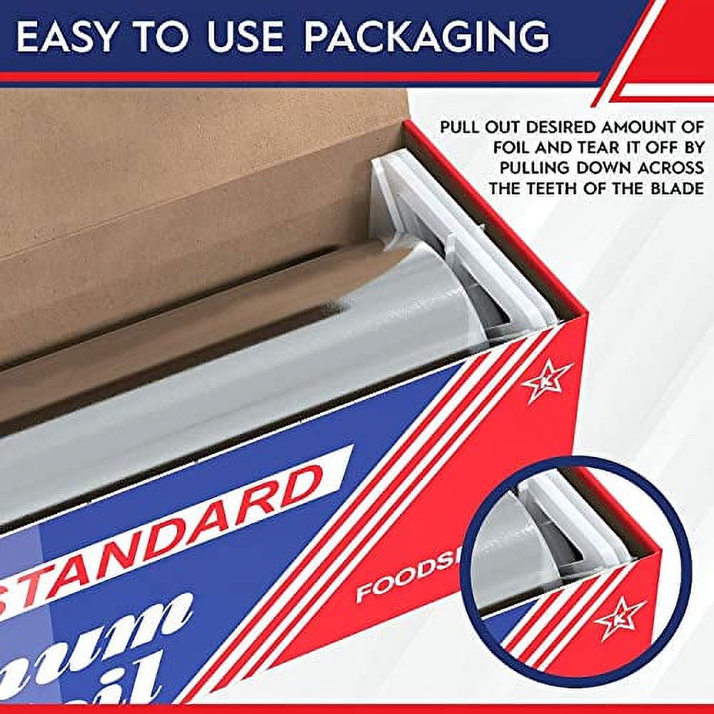 12" x 1000' Food Service Standard Aluminum Foil Roll