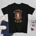 thumbnail image 1 of The Addams Family Never More Academy T Shirt Wednesday Tee Unisex short seleeve, 1 of 5