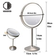 thumbnail image 5 of TUSHENGTU Vanity Makeup Mirror with Lights 8" 10X Magnification Desk Mirror,LED Rechargeable, 5 of 7