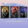 thumbnail image 2 of Hieng Racing Superstar Wall Decor Canvas Prints- Set Sports Painting Art Decor, Neon Racing Driver and Motorcycle Wall Art for Bedroom Living Room Home Decor Unframed, 2 of 6