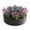 47"Black, variant on Galvanized Metal Planter Box, 2PCS 47.24"x11.4" Tall Round Outdoor Raised Garden Bed, Black Backyard Patio Planter Raised Beds for Flower, Herbs, Fruits
