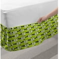 thumbnail image 2 of Ambesonne Multi-color Wrap Around Gathered Microfiber Bed Skirt, Queen, 2 of 2