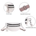 thumbnail image 3 of Bolso cruzado informal para mujer, riñonera con correa para guitarra, riñonera para niña (blanco), 3 of 9