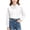 White-B, variant on Girls White Bow Lapel Puff Long Sleeve Button Down Shirt, 5-15 Years Big Kids Preppy Blouse, Back to School Casual Uniform Top for Teen Girls White-D 14-15 Years