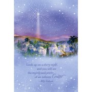 Angle View: DaySpring Look Up on a Starry Night Card, 18ct