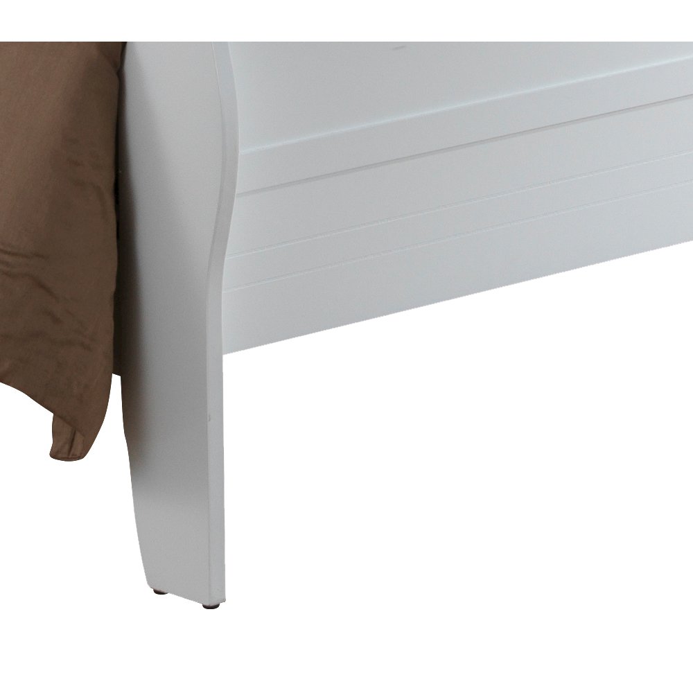 Glory Furniture Louis Phillipe Full Bed in White Color