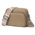thumbnail image 4 of (Tabletas Incienso) Bolso Bandolera para Mujer Cuero Genuino Clásico Informal A La Bolso Hombro Camel, 4 of 9