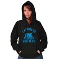 thumbnail image 3 of Leftovers are for Quitters Turkey Day Unisex Plus Fleece Graphic Hoodie Brisco Brands 3X, 3 of 5