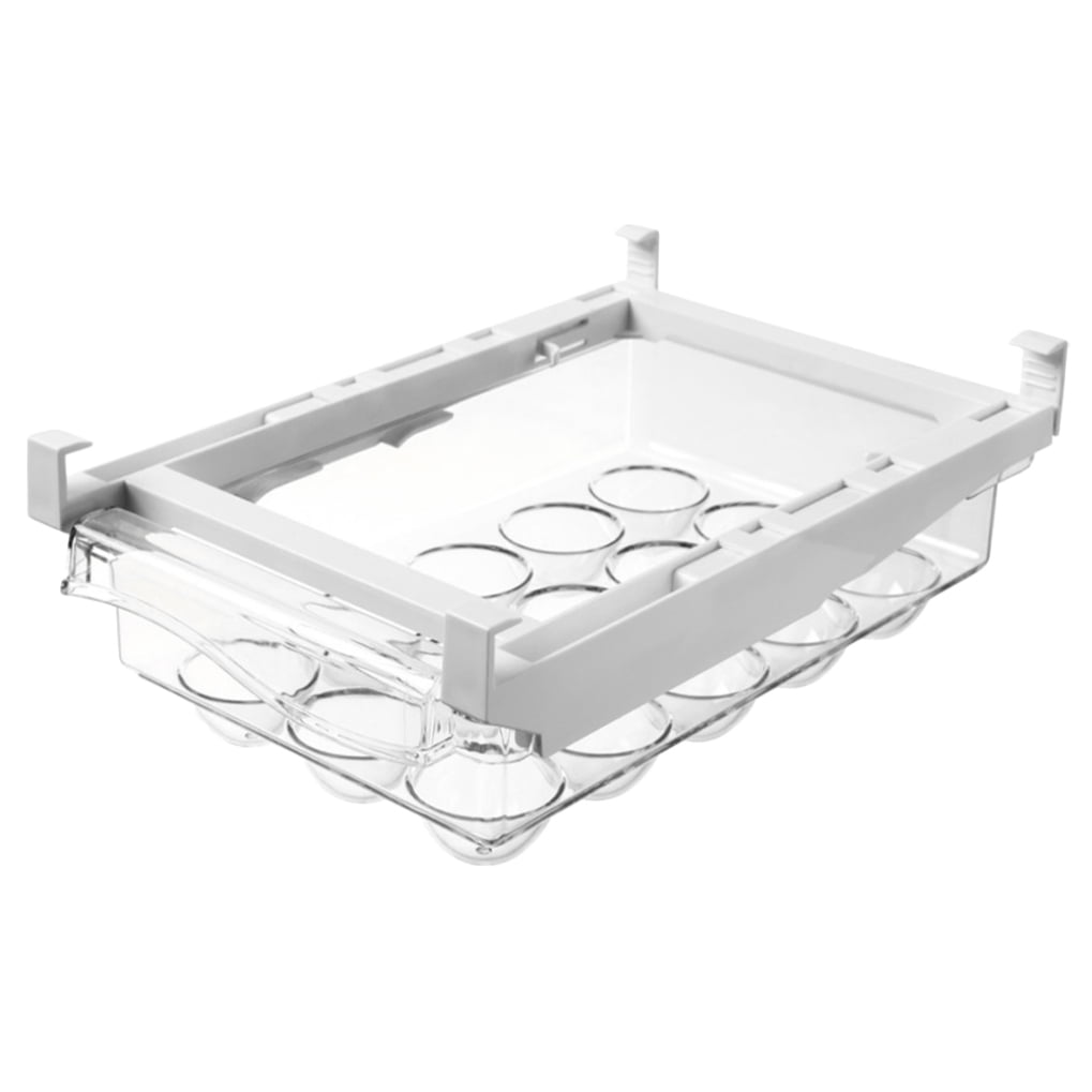 WHAMVOX Drawer Egg Holder Fridge Egg Organizer Egg Tray Egg Drawer Holder Refrigerator Egg Container