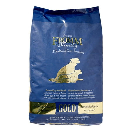 Fromm Gold Reduced Activity & Senior Duck, Chicken, Fish & Lamb Senior Dry Dog Food, 33 Lb