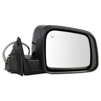 TRQ Exterior Power Heat Folding LED Signal Mirror Black Smooth RH Side for Jeep MRA08238 Fits select: 2014-2018,2020 JEEP GRAND CHEROKEE