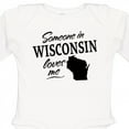 thumbnail image 4 of Inktastic Someone in Wisconsin Loves Me Boys or Girls Long Sleeve Baby Bodysuit, 4 of 5