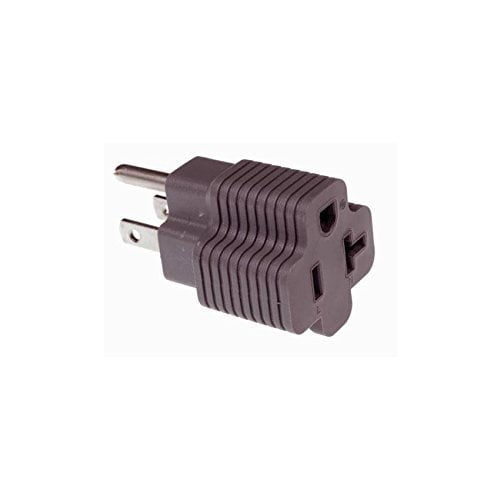 NEW Male 15 Amp to 20 Amp Female Plug T-Blade Adapter 3 Prong Outlet ETL Listed 