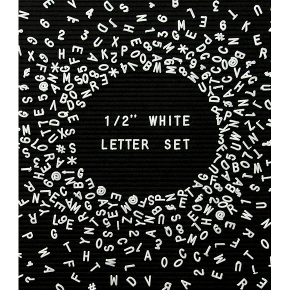 Felt Like Sharing Plastic Letter Board Letters Only (326 Pieces) - 1/2