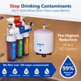 thumbnail image 5 of Express Water 6 Stage UV Ultraviolet Reverse Osmosis Filtration System 100 GPD RO Membrane Filter Clear Housing Pressure Gauge Modern Faucet Residential Under Sink Purifier Light Sterilizer ROUV10MCG, 5 of 7