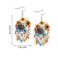 thumbnail image 3 of Boho Dreamcatcher Dangle Earrings, Vintage Western Indian Style Design, Exquisite Tassel Jewelry For Women Daily Outfit Matching Party Dress Up And Fashion Decoration., 3 of 6