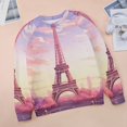 thumbnail image 6 of Sweatshirt For Womens Crewneck Eiffel Tower Hoodies Teen Girls Cute, 6 of 7