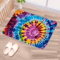 thumbnail image 5 of Tie Dyeing Polyester Non-Slip Machine Washable Bath Rug Indoor Rug Door Carpet, 5 of 6