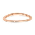 thumbnail image 5 of Solid 10k Rose Gold Contoured Curved Notched Wedding Band Ring Size 8, 5 of 7