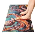 thumbnail image 2 of Bath Mat Soft Plush Non-Slip Absorbent Bathroom Rugs 39"x20" Octopus in Bottom Sea, 2 of 8