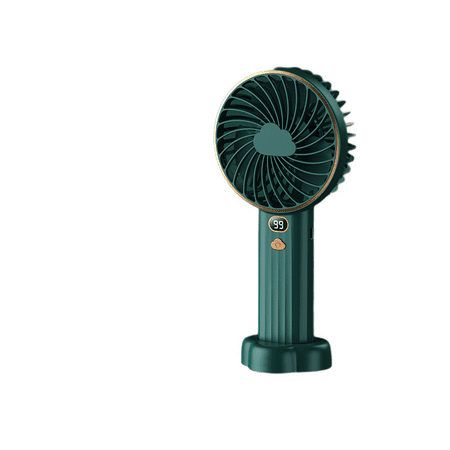 

3000mAh Handheld Fan Battery Powered Portable Electric Fan with USB Fan 5 Adjustable Speeds Travel Fan (Green)