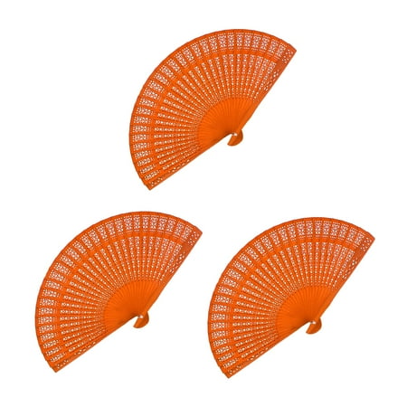 

Kreigaven 3Pcs Hand Folding Fans Classical Folding Fan Handheld Folding Fan Chinese Fan Oriental Cloth Fabric Fan for Dancing Party Wedding Gifts DIY Decoration Home Decorations