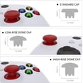thumbnail image 2 of eXtremeRate EDGE Sticks Interchangeable Thumbsticks for Xbox Core Controller, Carmine Red Swappable Analog Stick Joystick for Xbox One S/X, Xbox Elite V1 Controller, for Nintendo Switch Pro Controller, 2 of 5