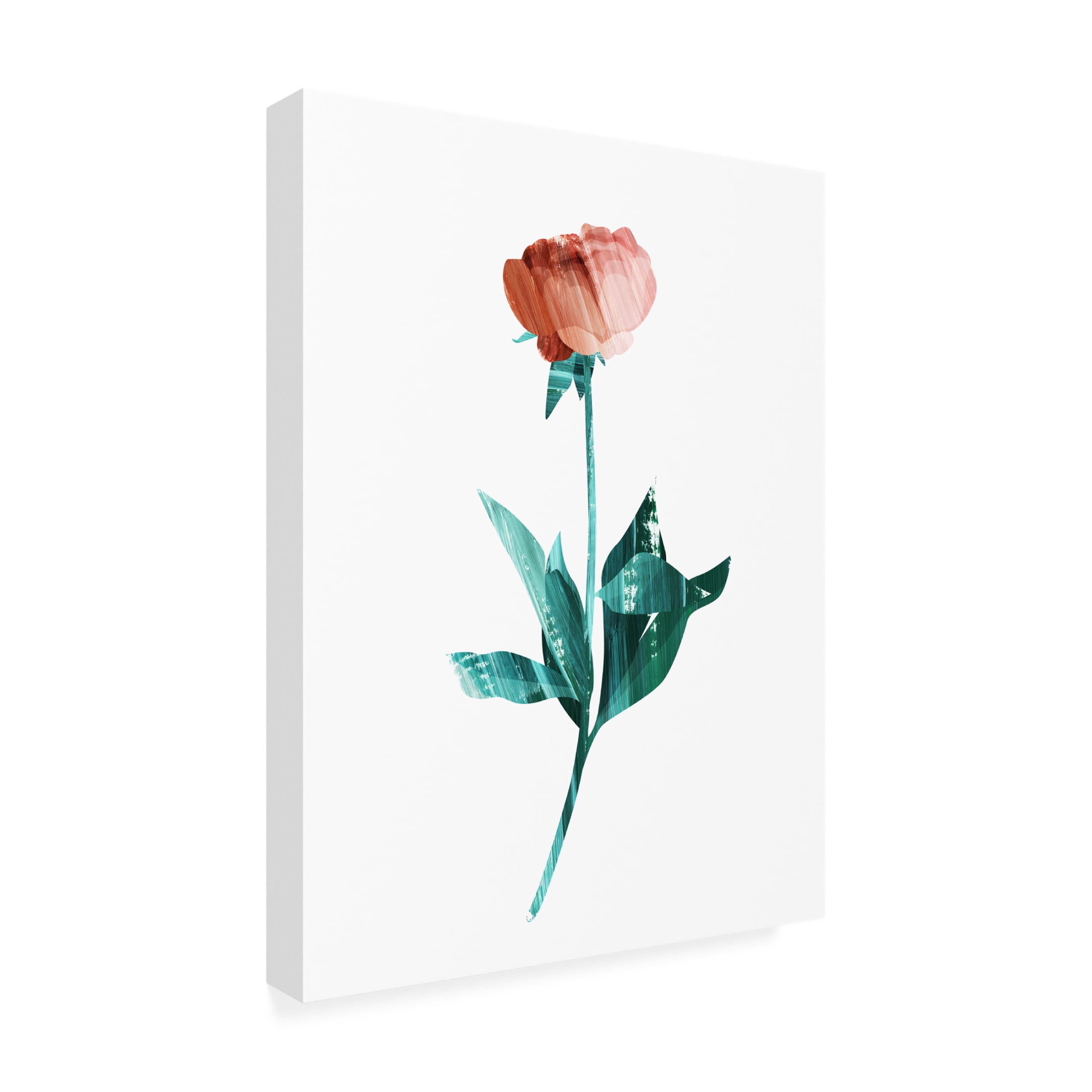 Trademark Fine Art Goed Blauw  Flower Power 1 Canvas Wall Art