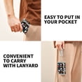 thumbnail image 5 of JIALIOU Nylon Trifold Card Wallet with ID Window Zipper Pocket for Men Women Teen Crazy Cool Skull, 5 of 7