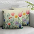 thumbnail image 3 of PIKWEEK Spring Pillow Covers Tulip Lavender Flower Decorative Throw Pillows Farmhouse Outdoor Summer Seasonal Floral Cushion Case for Couch Sofa Home Decor, 3 of 5