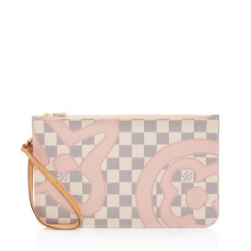 Pre-Owned Louis Vuitton Limited Edition Damier Azur Tahitienne Neverfull MM Pochette