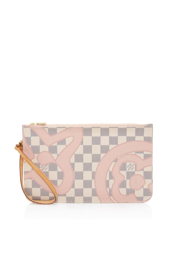Pre-Owned Louis Vuitton Limited Edition Damier Azur Tahitienne Neverfull MM Pochette