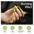 thumbnail image 4 of Gellen Cat Eye Gel Nail Polish, 18ml Gel Polish with Magnet Stick, Magnetic Shimmer Glitter Holographic Nail Polish Soak Off LED Gel for Nail Art DIY, Lime Green, 4 of 9
